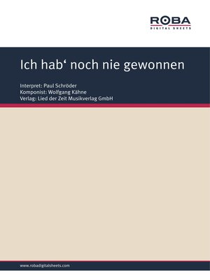 cover image of Ich hab' noch nie gewonnen